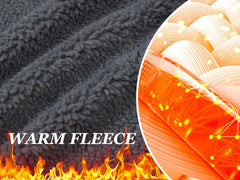 KEFITEVD Men's Corduroy Jacket Sherpa Lined Fleece Trucker Jackets Cotton Turn-down Collar Jacket Warm Winter Coat