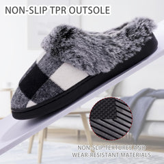 Fuzzy Slippers – Cozy, Plush House Slippers with Wrapped Heel for Ultimate Comfort