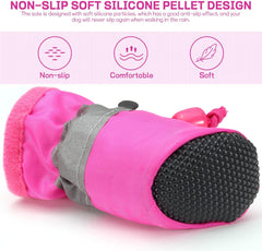 Dog Shoes for Small Dogs, Anti-Slip Dog Booties and Paw Protectors, Dog Snow Boots for Small Medium Dogs (XS)