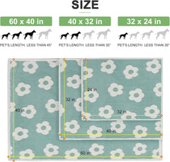 BEAUTYZOO Waterproof Dog Blankets for Small Dogs Washable- Reversable Dog Blanket for Furniture, Sofa, Couch, Crate, Car- Soft Sherpa Dog Throw Plush Pet Bed Blanket Cat Puppy Kitten, 24"x32" Blue