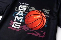 CYCHELRY Little Big Boys Summer Orange Gamer Pajamas Short Sleeve and Pants Cute Nighty PJS 2PCS Sleepwear Set Size 6-16