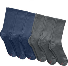 Hanes Men's Max Cushioned Crew Socks, Moisture-Wicking with Odor Control, Multipack