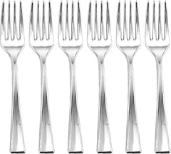 Stunning Silver Small Mini Fork Set (Pack of 36) - Premium Quality & Elegant Design - Ideal for Any Occasion