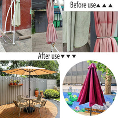 Outdoor Parasol Fabric Replacement, 2.7m 3.0m Garden Parasol Canopy Cover Replacement Parasol Canopy 9ft Outdoor Umbrella Replacement Top Replacement Cloth for patio umbrella 6 Ribs 8 Ribs