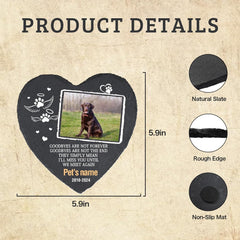 Cowcute Customized Pet Memorial Gifts for Loss of Cat, Personalized Dog Memorial Stone with Photo Name Date, Pet Memorial Stone Custom, Memorial Garden Stone Pet Grave Markers Headstone for Dog Cat