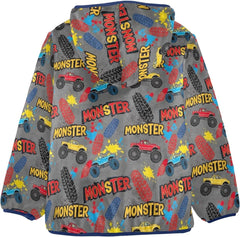 CHIFIGNO Colorful Trucks Toddler Snow Jacket Soft Winter Coats for Boy 3T