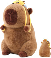 Capybara Plush Cute Capybara Stuffed Animal Kawaii Plush with Wearable Toast Headgear Bread Capybara Gifts Cute Plush Pillow Birthday for Kids Boys Girls 9 Inch