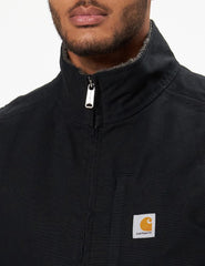 Carhartt Men's 104277 Washed Duck Mock Neck Vest - Sherpa Lined