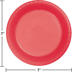 Creative Converting Touch of Color Plastic Lunch Plate, 20 ct, Cobalt