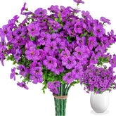 Artificial Flowers - Faux Artificial Plants Uv Resistant | Faux Bouquet Spring Decor Flowers | Waterproof Flower Arrangements for Porch Home Yard Garden Window Pot Vase Wedding Outdoor