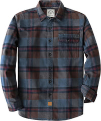 Dubinik®Mens Flannel Shirts Long Sleeve Flannel Shirt for Men Warm Casual Soft Cotton Button Down Plaid Mens Flannel Shirt