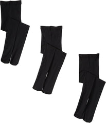 Jefferies Socks Girls' Smooth Tights (Pack of 3)