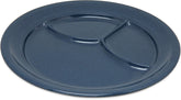CFS 4351435-E Melamine 3-Compartment Plate, 9.75", Café Blue