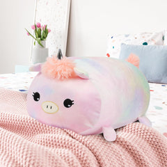 Cuteoy 17.7" Cat Stuffed Animal Plush Pillow Soft Comfortable Plushies Large Throw Body Pillow Sleeping Plush Toy for Girls Boys Birthday