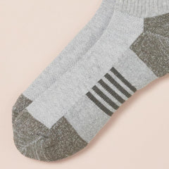 Amazon Essentials Men's Athletic Ankle Socks, Breathable, Cotton Blend, Cushioned, 6 Pairs