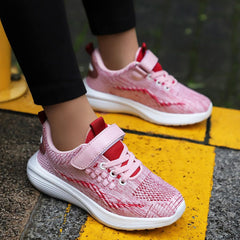 IWIHMIV Toddler Boy Tennis Shoes Toddler Slip On Shoes Girls Running Shoes Kids Sneakers Lightweight Breathable Walking Shoes