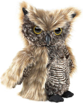 Folkmanis Screech Owl Puppet with Turning Head