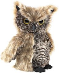 Folkmanis Screech Owl Puppet with Turning Head