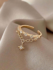 Chain Ring Light Luxury Exquisite Fashionable Open Jewelry for Women