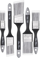 Bates- Paint Brushes, 5 Pack, Flat and Angle Paint Brushes for Walls and Trim, Synthetic Bristles
