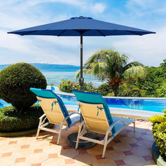 Replacement Parasol Canopy Top Replacement Garden Parasol Fabric Cover with 6/8 Ribs, 2.7m/3.0m Sun Umbrella Canopy Cover 8.9ft Outdoor Patio Umbrella Replacement Cloth