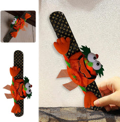 Halloween Decor Halloween Party Supplies Cute Glowing Pumpkin Bat Paper Toys for Children Small Event Decorations (B, 21x3cm)