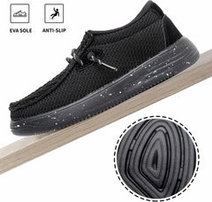 Apakowa Kids Boys Girls Loafers Slip-On Casual Walking Shoes Comfortable & Lightweight (Toddler/Little Kid/Big Kid)