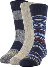 GOLDTOE boys Camp Fairisle Crew Socks