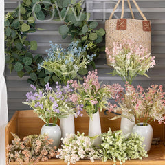 Artificial Flowers Fake Flower,Artificial Flower Realistic Low-Maintenance Ornamental Ins Style Anti-Fade Fake Plant for Stylish Home Decor Beige