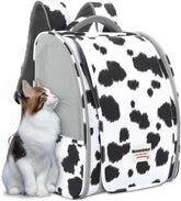 Montana West Cat Carrier Backpack for Small Medium Dog & Puppies with Blackout Curtains for Outdoor Adventures
