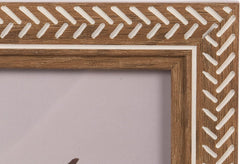 Rustic & Modern Decorative Wall & Tabletop Picture Frame For Home & Office, 8" x 10", Brown