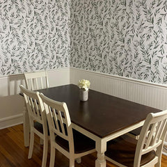 Green Leaf Wallpaper Peel and Stick Self Adhesive Wall Paper Coverage Decorative Floral Contact Paper for Home and Office,17.5 x 118 inch