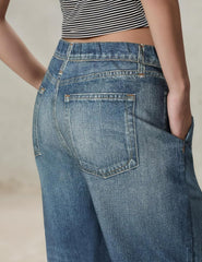 French Terry Sweatpant Jeans Denim Sweat Pants Look Like Jeans Baggy Wide Leg Stretch Pants Jeggings for Women Trendy