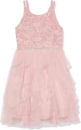 Speechless Girls' Sleeveless Lace Bodice and Fairy Skirt Party Dress