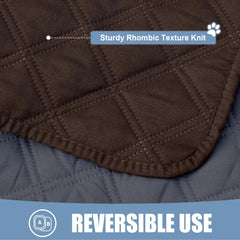 Smiry Waterproof Dog Blanket, Reversible Dog Bed Cover Pet Blanket, Soft Pet Couch Covers for Sofa Washable, Bed Couch Sofa Furniture Protector for Puppy Cat Kids (30"x70", Camel/Beige)