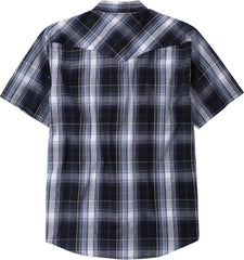 Dubinik® Western Shirts for Men Short Sleeve Plaid Pearl Snap Shirts for Men Button Up Shirt Cowboy Casual Work Shirt