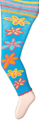 Jefferies Socks Girls 2-6X Daisy Doodle Single Tight Pack Capri
