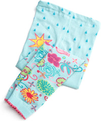 Jefferies Socks Girls 2-6X Showers Bring Flowers Capri