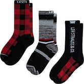 Levi's Kids' Regular Cut Crew Socks (3-pack)