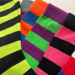 Spotlight Hosiery Extra Large Men's Groomsmen Wedding Dress Striped Socks