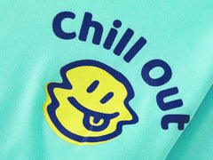 Beezizac Big Boys Pajamas Teal & Navy Face 2-Piece Fun Short Sleeve PJ Set Kid Cozy Sleepwear Children Size 6-18