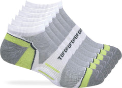 Top Flite Mens Low Cut Half Cushion Moisture Wicking Performance Socks 3 Pair Pack