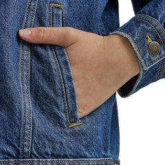 Wrangler Women's Relaxed Fit Girlfriend Denim Jacket