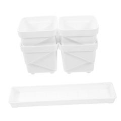 GANAZONO 1set Decorative Orchid Flower Pots Drainage Breathable Plastic Succulent Planters Thickened Containers for Indoor and Outdoor Garden Use