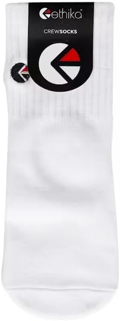 Ethika Toddlers Crew Sock | White