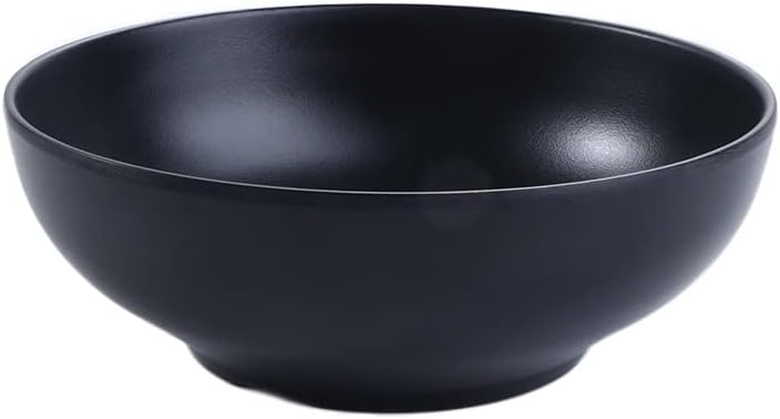 5 Sizes Noodle Soup Bowls,Melamine Black Ramen Bowls, Dipping Bowls Kitchen Bowls for Cereal, Snack, Soup, Salad and Rice(14cm)