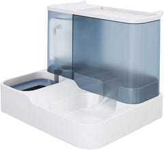 Automatic Feeder and Water Dispenser for Cats and Dogs, Large-Capacity Automatic Water Dispenser (Drinking Without wetting The Mouth), Integrated with The pet Bowl. (Cherry Blossom)