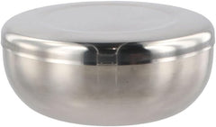 Generic Stainless Steel Rice Bowl with Lid, Soup, Snack, Salad, Noodle Bowl, Modern Style, Silver, 420ml