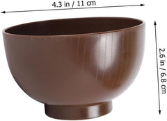 Cabilock Japanese Grain Soup Bowl Small Miso Rice Bowl for Noodles Heat Resistant Drop for Soup Appetizers Home Restaurant Use