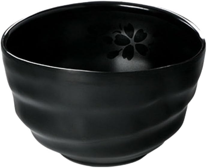 Commercial hot pot restaurant seasoning rice bowl, anti-drop black imitation porcelain restaurant small bowl-186-black